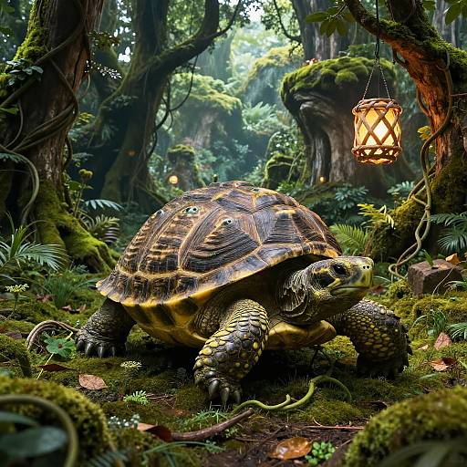 Gigantic Forest Turtle in Mossy Valley