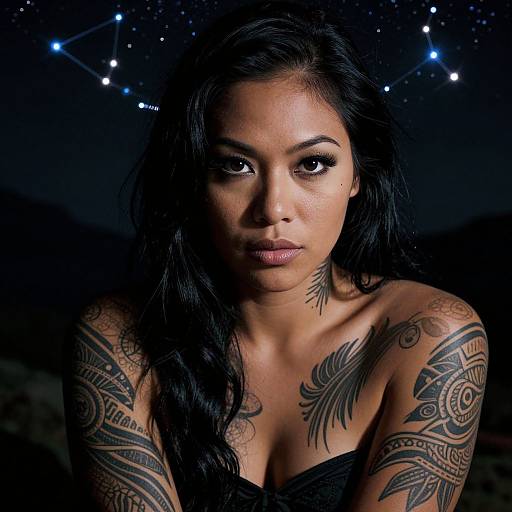 Enigmatic Micronesian Woman Portrait