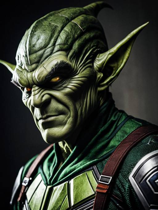 Photorealistic Green Goblin Marvel Cosplay Portrait