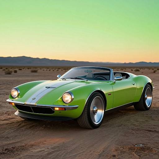 Futuristic 1970s Convertible Concept Art