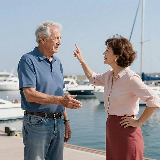 Joyful Encounter at the Marina