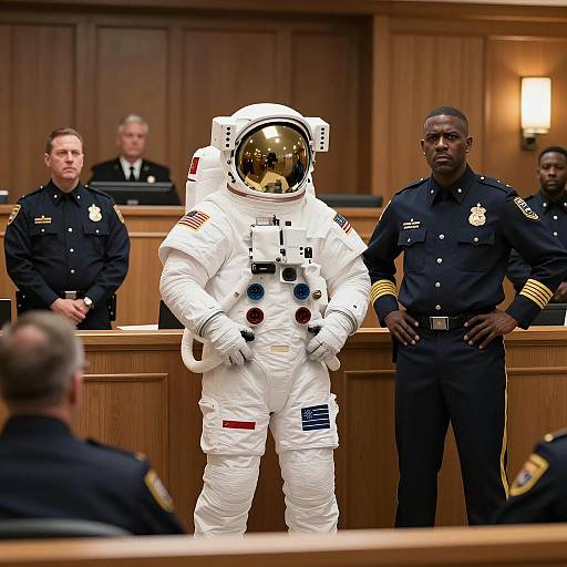 Dramatic Courtroom Encounter with Astronaut