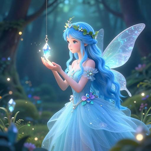 Ethereal Fairy in Enchanted Forest