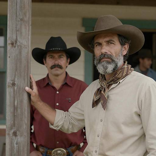 Cowboys at the Wooden Saloon