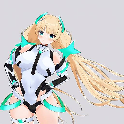 Illustration of Angela balzac, rakuen tsuihou in the style of Owa (ishtail)