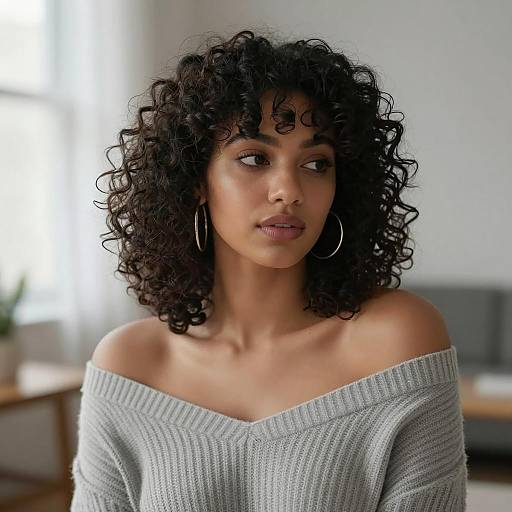 Elegant Woman in Soft Hazy Setting