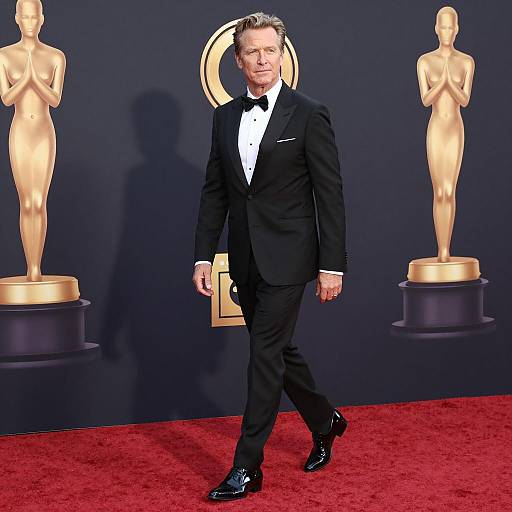 Man in Tuxedo on Red Carpet at Award Ceremony