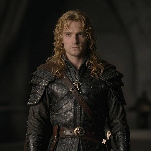 Aragorn Cinematic Warrior Portrait Film Grain