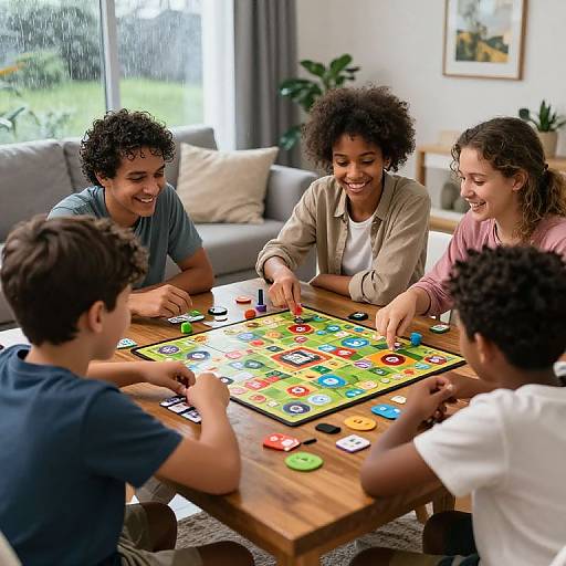 Diverse Family Board Game Fun