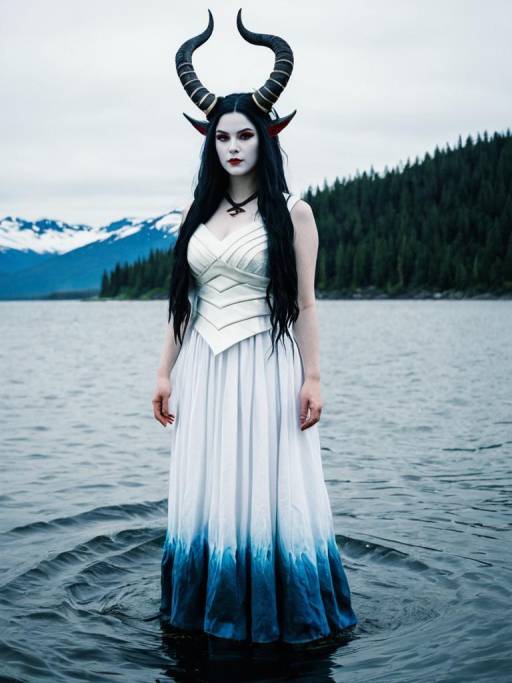 Cosplay photo of anchorage water oni. Costume clothes