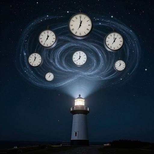 Lighthouse Amid Cosmic Time Vortex