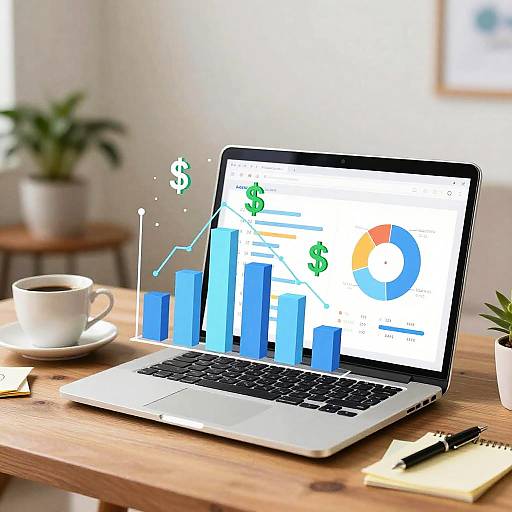 Dynamic Salary Infographic in Home Office