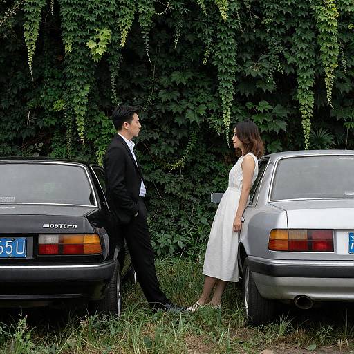 Romantic Vintage Cars in Ivy Escape