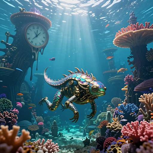 Surreal Whimsical Underwater Dreamscape