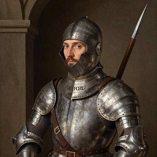 Medieval Knight Portrait by Jan van Eyck