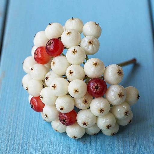 Close-Up of White and Red Berries