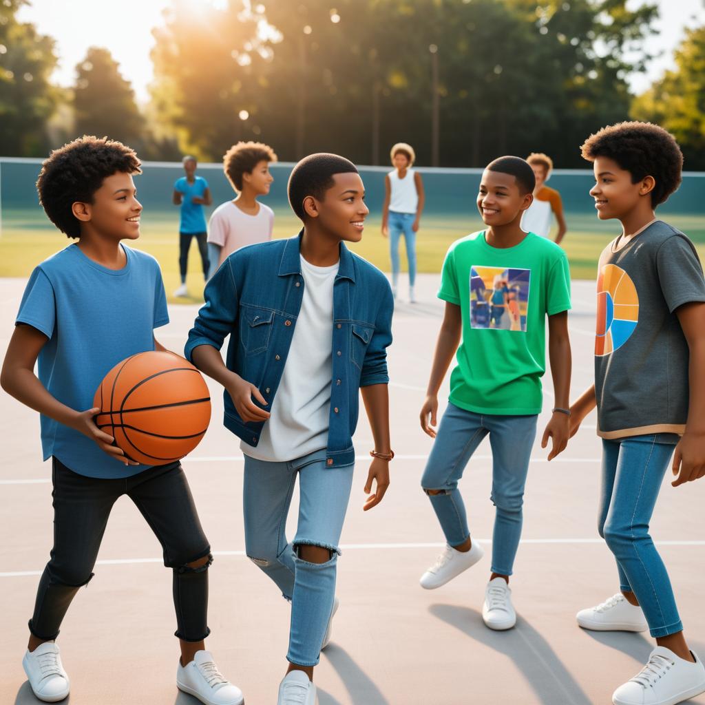 Teenage Basketball Fun in 2029