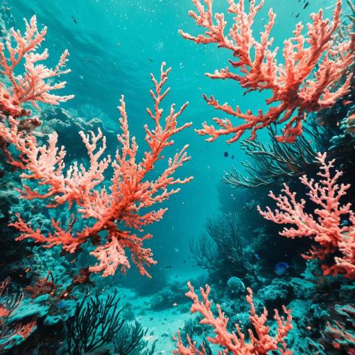 Enchanted Underwater Coral Scene