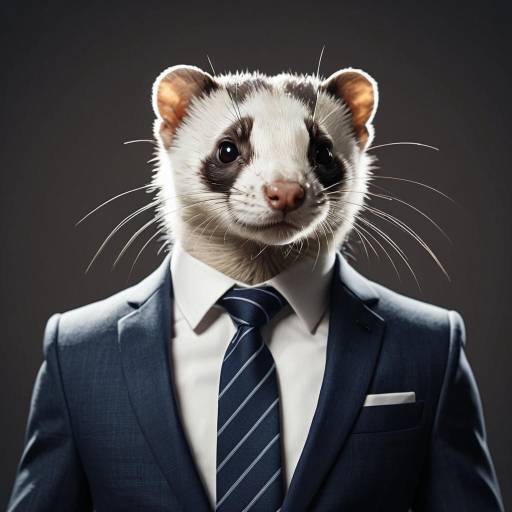 Ferret in Suit and Tie