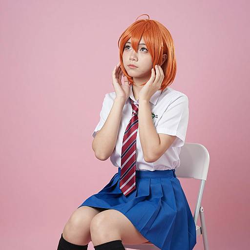 Vibrant Cosplay Portrait of Asian Woman