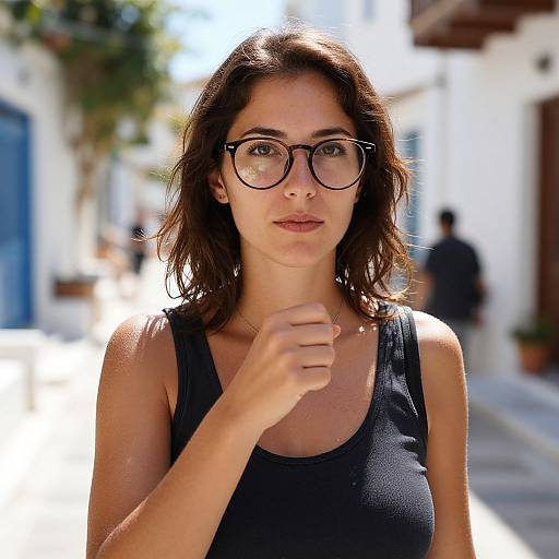 Biopunk Woman Artist in Greece