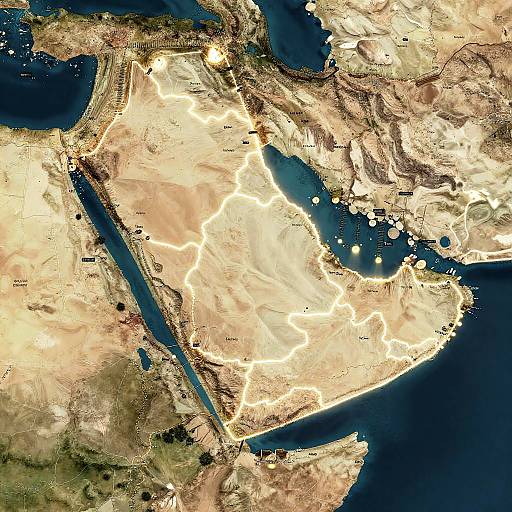 Ancient Israel Satellite Map Visualization