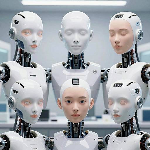 Humanoid Androids Facial Expression Variations