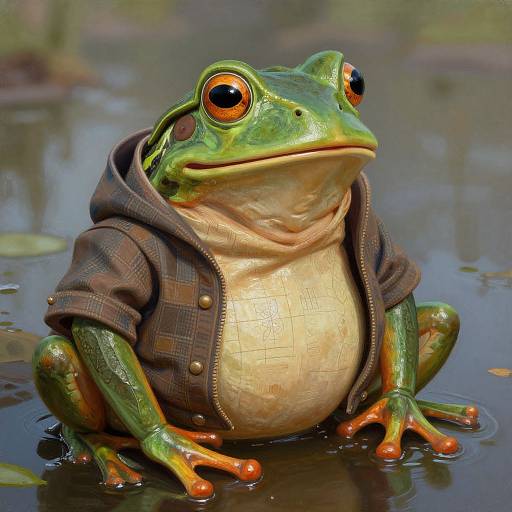 Jay Gatsby Frog Human Fantasy Portrait