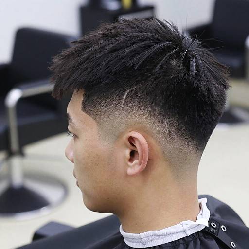 Level 1 Fade Haircut Close-Up