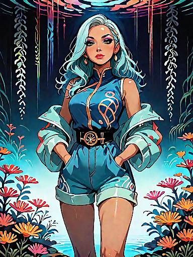 Chic Geometric Jumpsuit Fashion Shoot