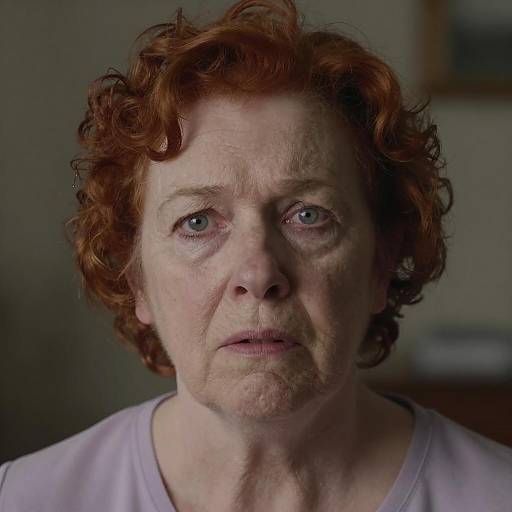 Worried Elderly Woman Close-Up