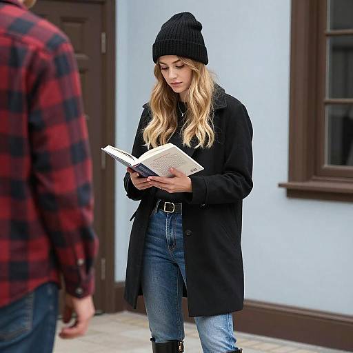 Young Woman Reading Indoors
