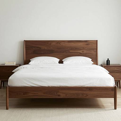 Elegant London Walnut Double Bed