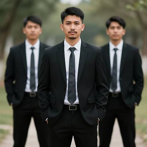 Stylish Wedding Guests in Suits