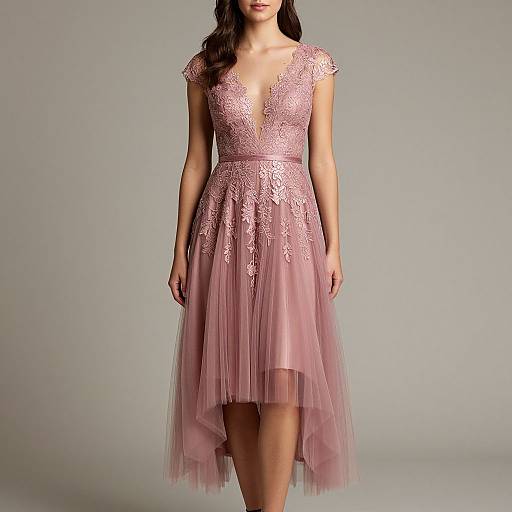 Elegant Boho Prom Dress Pose