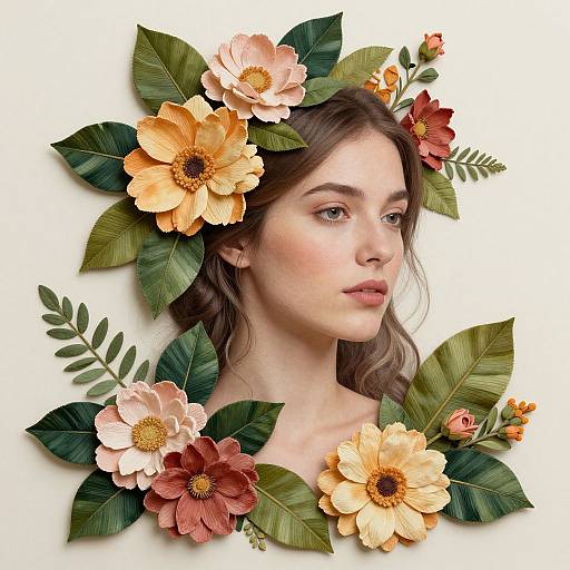 Floral Woman Inspired by Ferri & Mazzoni