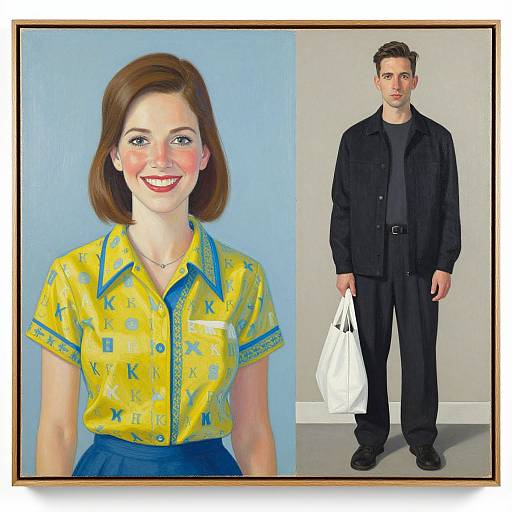 Contrasting Portraits by Alex Katz