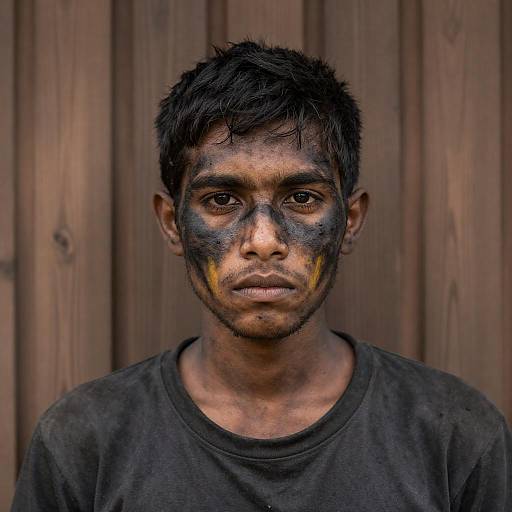 Intense Portrait of a Young Man