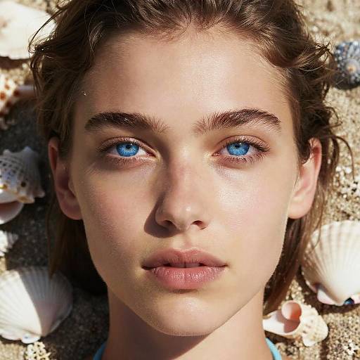 Ocean Blue Eyes Seaside Portrait