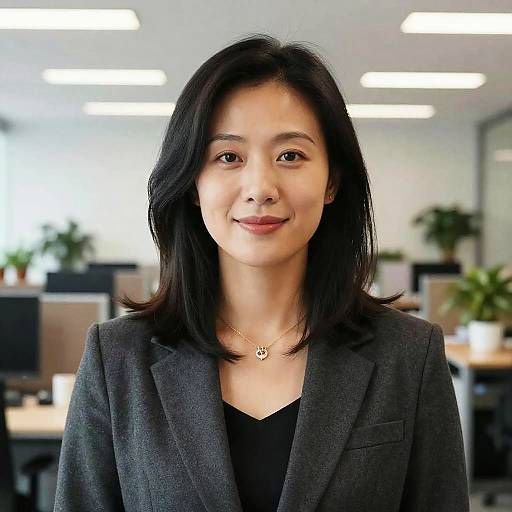 Professional Asian Businesswoman in Office