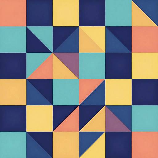Vibrant Abstract Geometric Grid