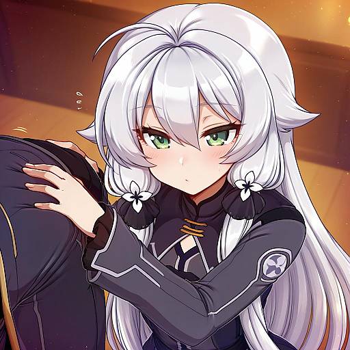 Illustration of Altina orion, eiyuu densetsu in the style of Merunyaa