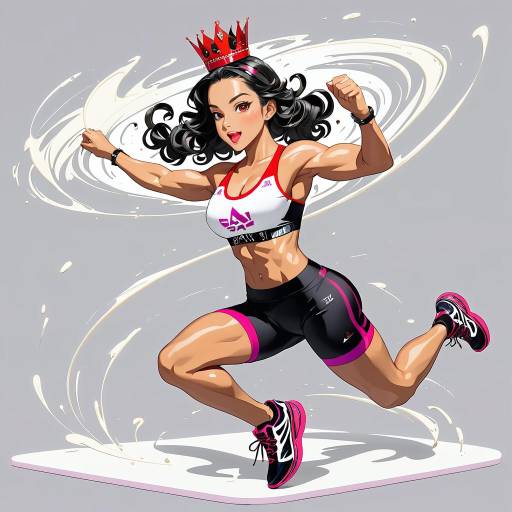 Dynamic Runner with Vibrant Energy