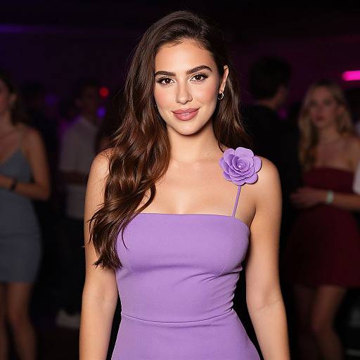 Elegant Midi Party Dress Woman