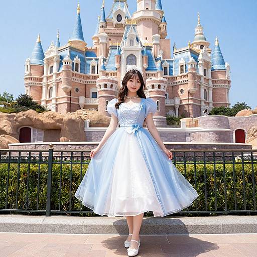 Belle-Inspired Blue Dress by Castle