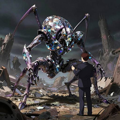 Crystalline Insect Overlord Meets Negotiator