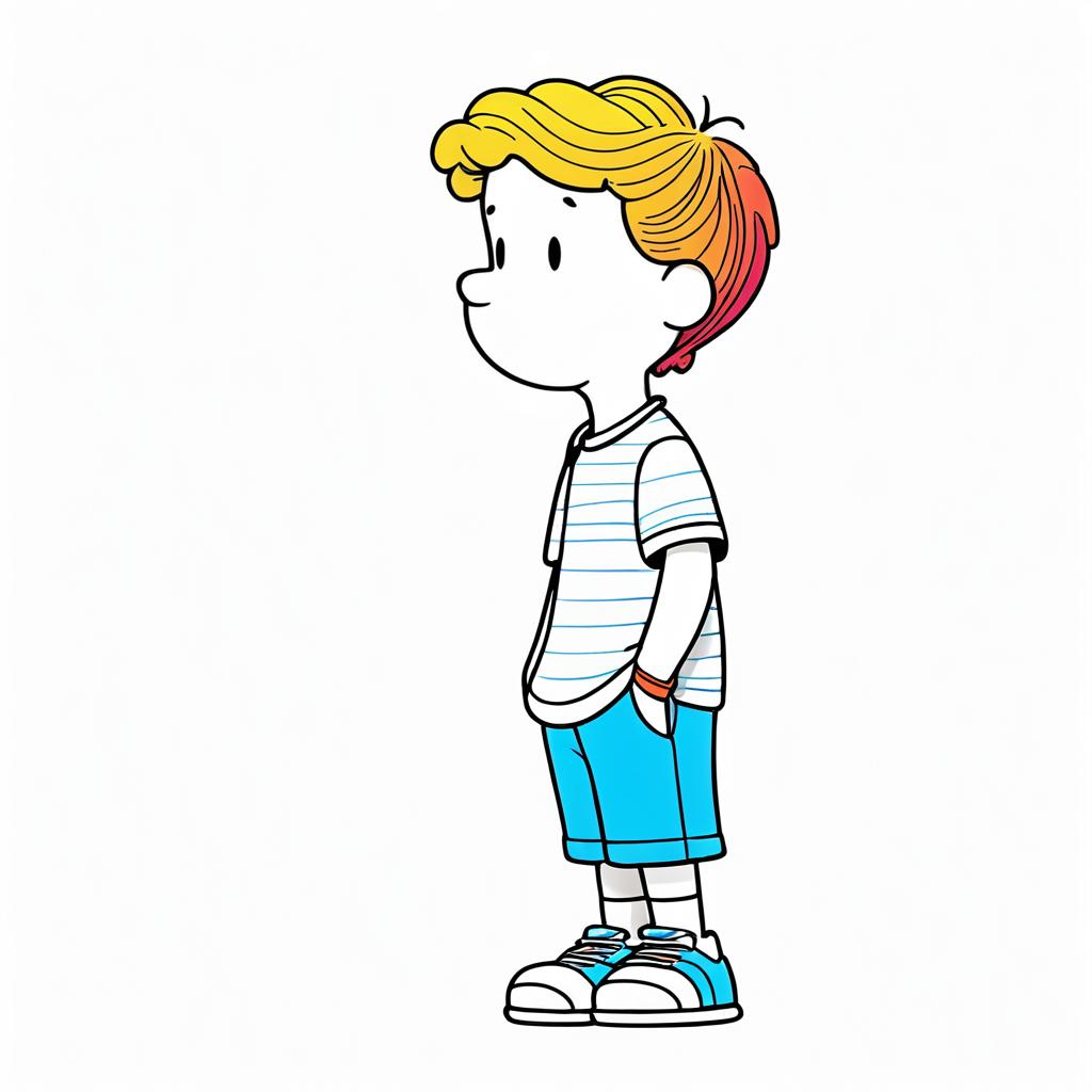 Playful Linus-Inspired Line Drawing