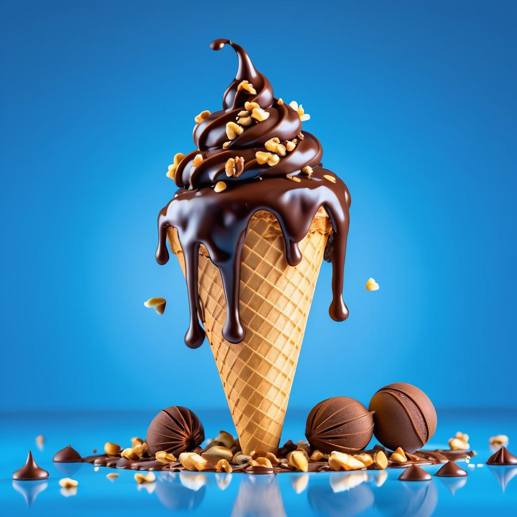 Chocolate Ice Cream Delight with Nuts