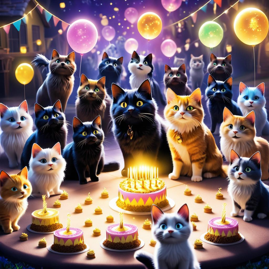 Magical Birthday Party for a Cat