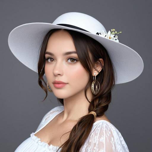 Elegant Tall Woman with Flowing Hair